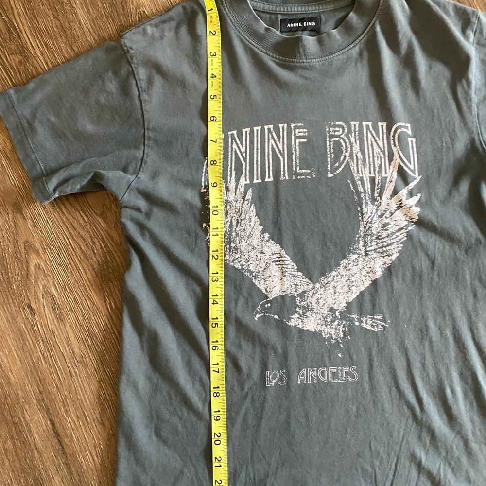 Anine Bing Olive T-Shirt - Picture 7 of 11